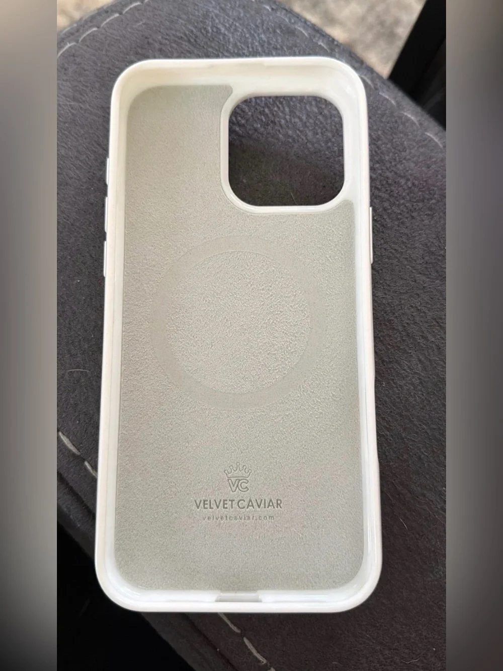 Iridescent Leopard Print Phone Case - Pastel White